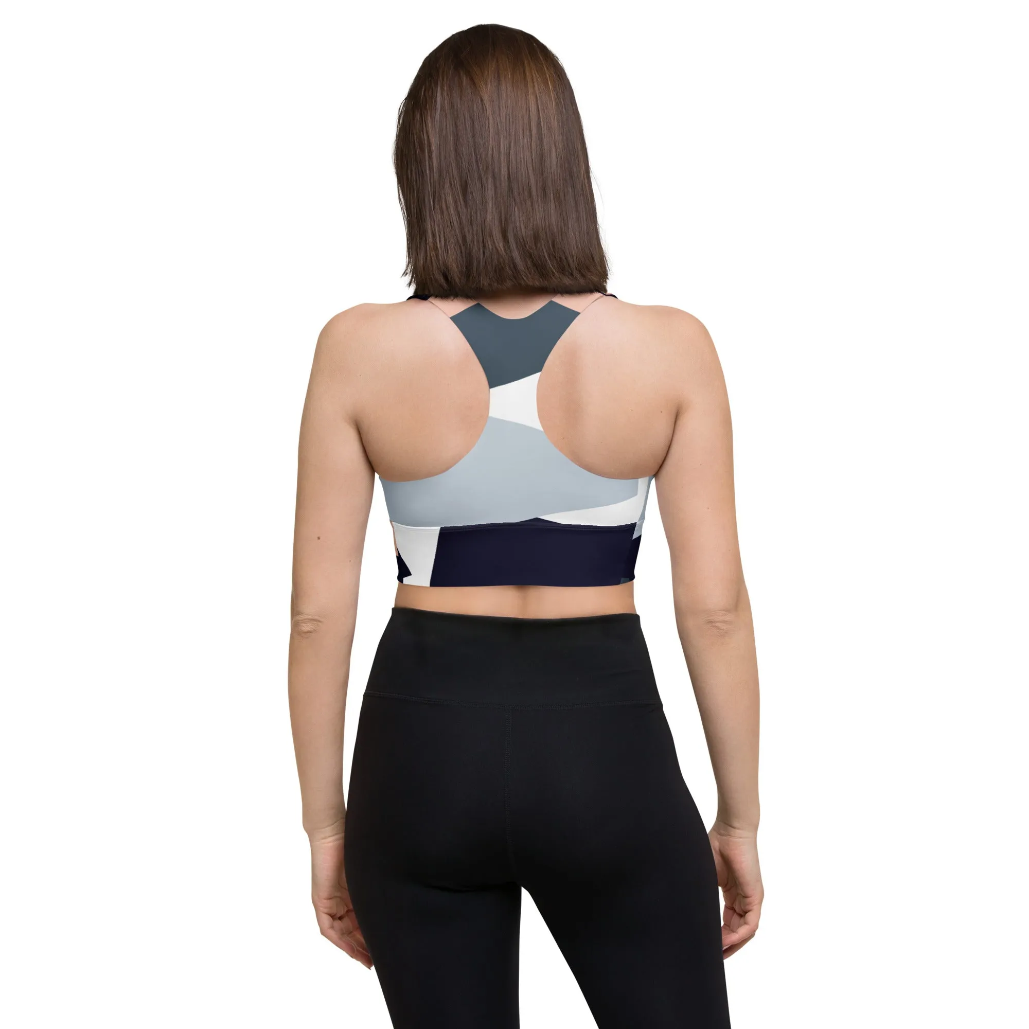 FlexiExtend Longline Sports Bra – Geo